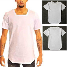 mens clothing wiz khalifa hip hop white extended t shirt men’s t-shirts 2015 camisetas hip hop short sleeve tyga tshirt