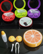 Travel Pocket Fruit Style Soak Storage Contact Lens Case Box Holder Container