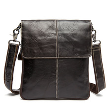 High quality casual messenger bags vintage Genuine Leather brown Men’s crossbody shoulder bag cowhide business men bags