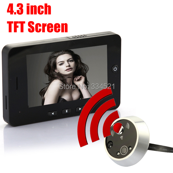 Sale 4 3 inch Digital TFT Screen Door Bell Peephole Viewer Phone With Night Vision Spanish