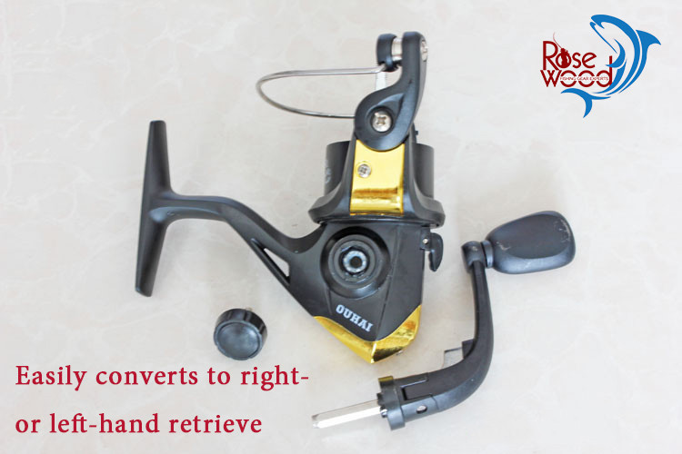 2015 Low priced fishing spinning reel aluminum alloy spool OH 200 fishing Apparatus 5.51 Bearings three spinning fishing reel pesca   (2)