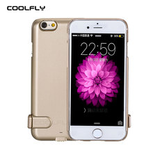 Brand Rechargeable External 2000 mah Battery Case for iPhone Power Bank Luxury Case for iPhone 6 plus Protective Case 3 Colours