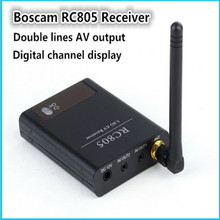 Оригинал Boscam FPV 5.8 ГГц 8 Канала Беспроводной A/V Аудио-Видео Ресивер (RX) RC805 с цифровой дисплей канал для fpv