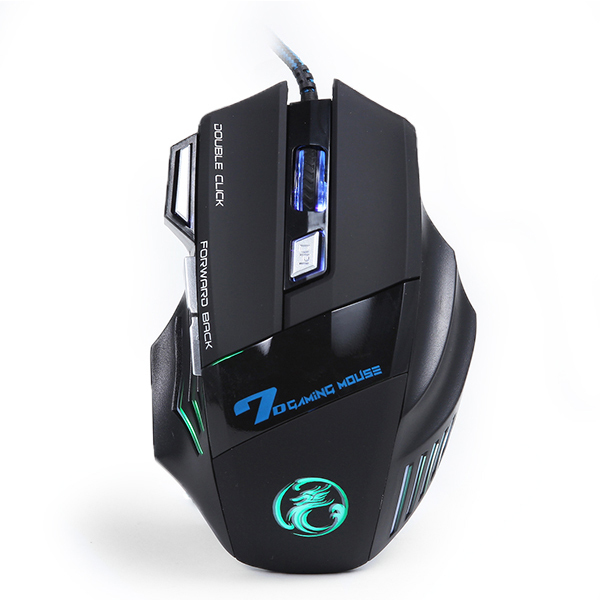 Professional Wired Gaming Mouse 7 Button 5500 DPI LED Optical USB Wired Computer Mouse Mice Cable