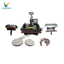 5 in1 new edition Flatbed Combo Heat Press Machine For Mug/Cap/TShirt /Phone case/ Plate