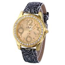 Yoner Relogio Feminino Luxury Brand Women Dress Watches PU Leather Stainless Steel Quartz Watch Diamonds
