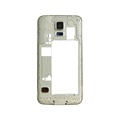 New Silver Middle Frame Bezel Back Housing Rear Camera Panel for Samsung Galaxy S5 V Duos