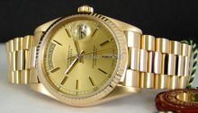 Diamante 36 mm hombres del reloj de reloj mecánico 36 mm R0LEs reloj 18038
