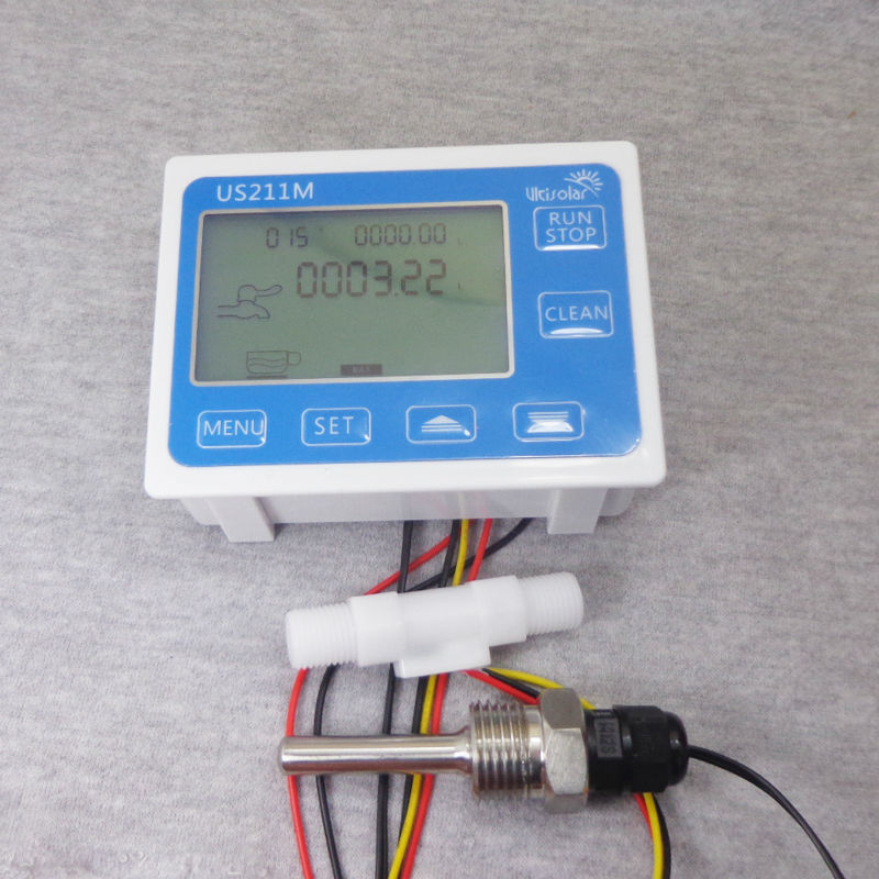 US211M 4T Water Flow Meter Hall Water Flow Sensor Reader with USN