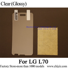 2x Clear Glossy LCD Screen Protector Guard Cover Film Shield For LG L70 D320 D320N