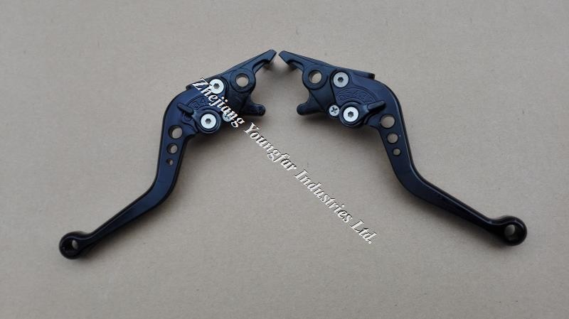 CNC Black disc brake levers 1
