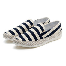 Men Flats Shoes Summer Canvas Shoes espadrilles Casual Shoes Slip on Breathable Loafers P4d10