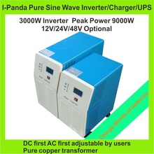 CE ROHS FCC 3000W pure sine wave inverter with battery charge and UPS 3KW Solar UPS Inverter Peak 9KW LCD inverter