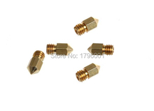 Free shipping 10pcs 0.4mm/0.3mm 3D Printer Extruder Nozzle for Print Head MK8 Makerbot