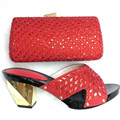 Italian Shoes With Matching Bags High Quality African Shoes And Bags Set For Wedding Fashion Sandal