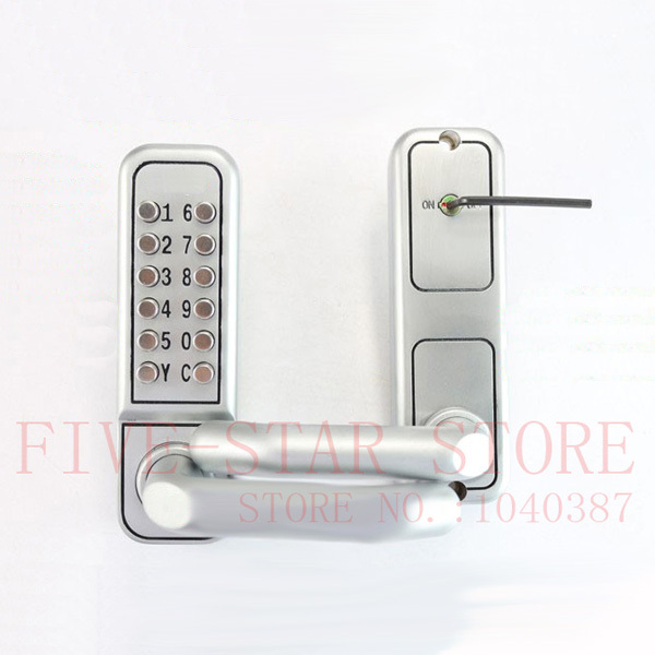 free shipping European design mechanical password interior door lock digital keypad door handle lock for wooden or iron doors