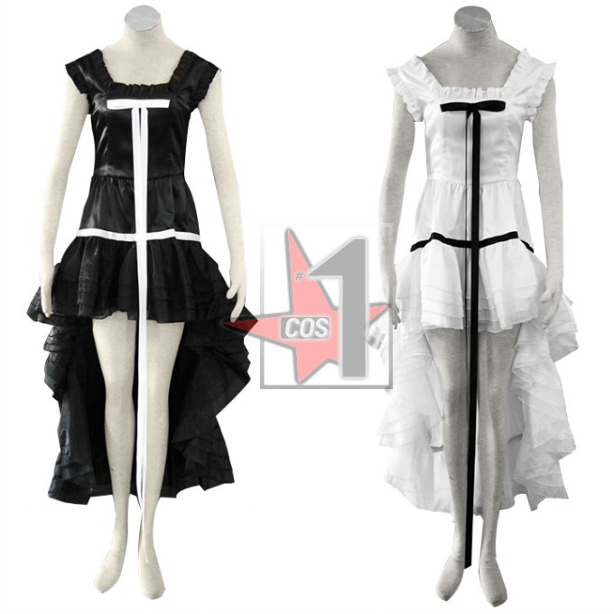 Anime Chobits cosplay costumes Eruda Black White sleeveless dress for Female Halloween role playing  Free shipping CN0600