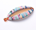 Snow spins around the cloth Hair Claw Clips Women Banana Barrettes Light brown Hairpins Hair Accessories