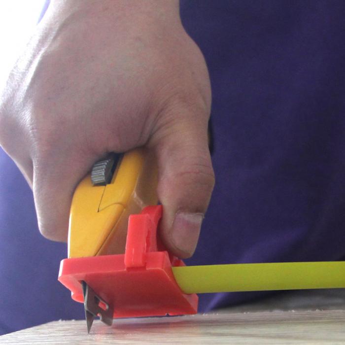 Cut Drywall Tool Guide Tape Measure Attachment for Woodworking Scribing