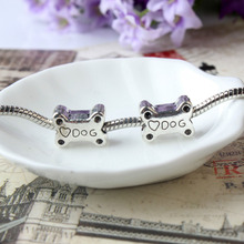 Free Shipping 2015 alloy beads Charm Dog Bones Love Beads Fit Women Pandora bracelet Bangle DIY