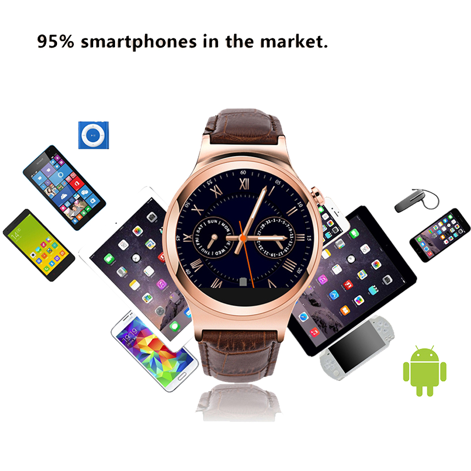 Newest fashion watch S3 Smartwatch for iphone android phone MTK2502 Bluetooth 4.0 Wearable Devices Heart rate monitor Smart Wake