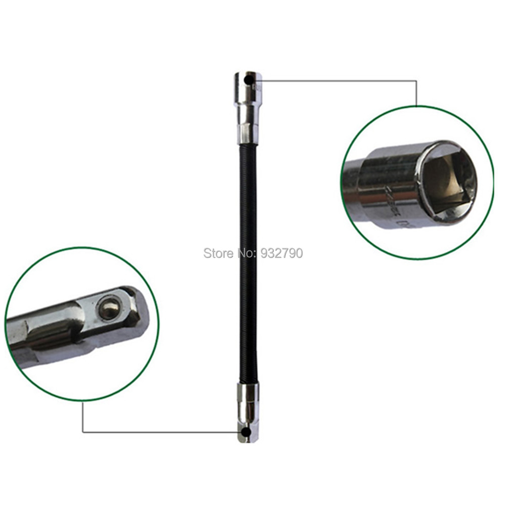 Socket Flexible Extension 6" Long 1/4" Drive Socket Bar Ratchet Flex