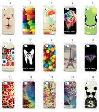Mobile Phone Case Hot 1pc Eiffel Tower Hot Ballon Tie Hybrid Design Protective White Hard Case For IPHONE 5 5s Free Shipping