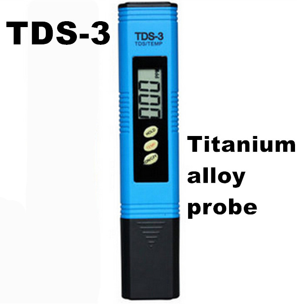Portable Pen Portable Digital Water PH Meter Filter Measuring Water Quality Purity Tester TDS Meter  Titanium alloy probe