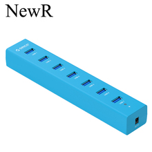 New Brand High-Speed hub usb 3.0 7-Ports USB Splitter with 5V2A Power Adapter For notebook Laptop computer PC
