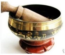Brass Singing Bowl Tibetan Buddhist free shipping