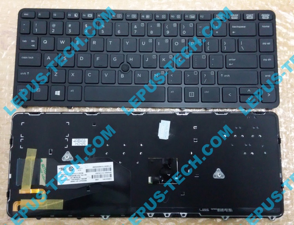 Free Shipping Us Layout Keyboard For Hp Elitebook 840 G1