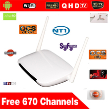5pcs 6 months QHDTV Arabic IPTV Box 670 Plus Arabic Channels No monthly pay with Q9 Android 4.4 Free shipping