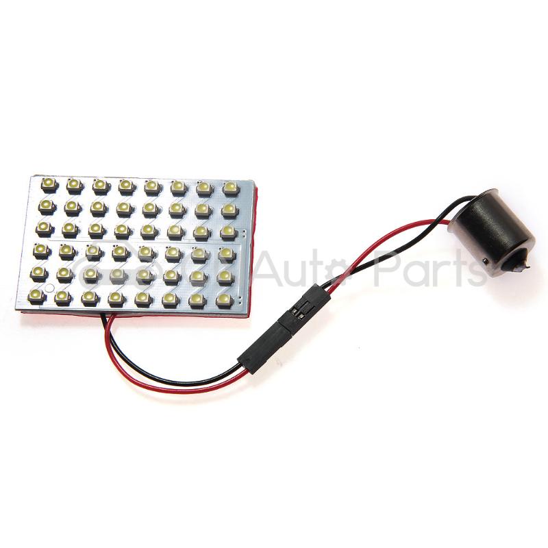 10PCS Trailer Lorry 48 LED 3528SMD Warm White Panel Light + 1156 BA15S Base