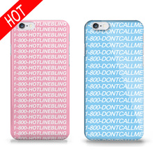 New Phone Case for iPhone 5s 6 6s Hotline Bling words Pattern design DIY Printing housing Covers For iPhone 6s 6 5S 5