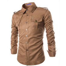 Free shipping!2015 New Fashion Stripe Men Shirts Long Sleeve Cotton Slim Fit French Cuff Casual Male Social Dress Shirt Clothes