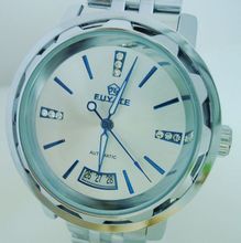 Fuyate moda reloj mecánico completamente automático recorte chicos tira reloj para hombre de hombres j131