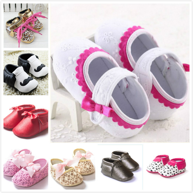 Hot sale baby shoes pink shoes cute soft baby girl toddler shoes first ...
