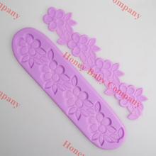 2015 new flower leaf lace mold cake mould silicone baking tools kitchen accessories decorations for cakes Fondant free shipping