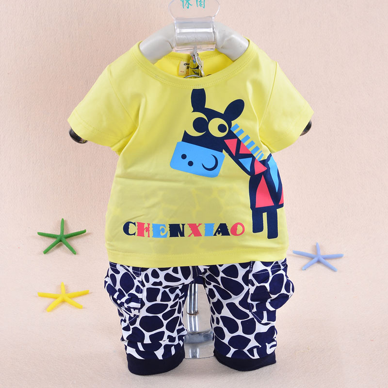 2015 summer style boy and girl dress 3 months 2 years old baby clothing Handsome leopard shorts 