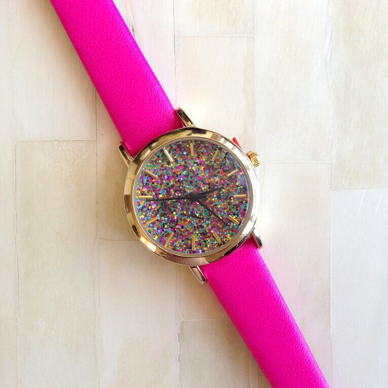 glitter watch women's