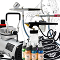 Professional Body Art Airbrush Kit Temporary Tattoo 3 Airbrushes System