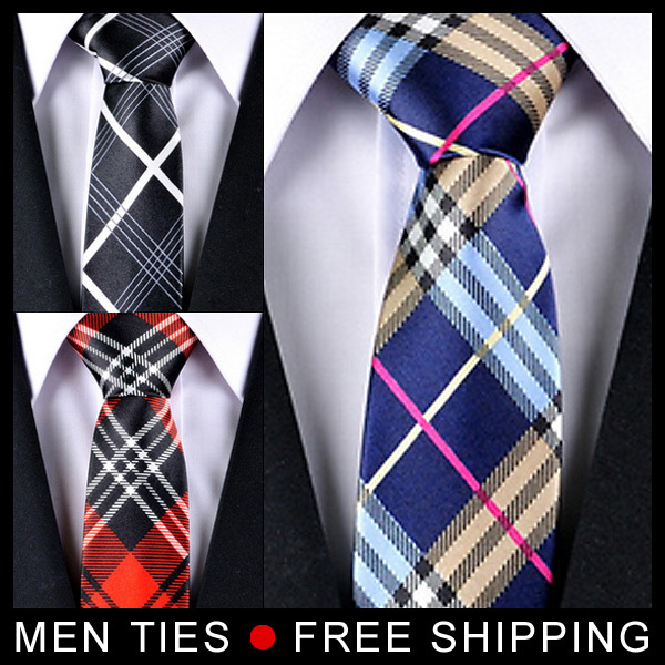Men Ties Brand New Lattice font b Chequer b font Neckties Classic Man tie 5cm Wide