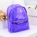 Mochila Transparente 2017 New Transparent Clear Plastic Backpack Candy Color Women Jelly Bag Beach Bolsa Transparente