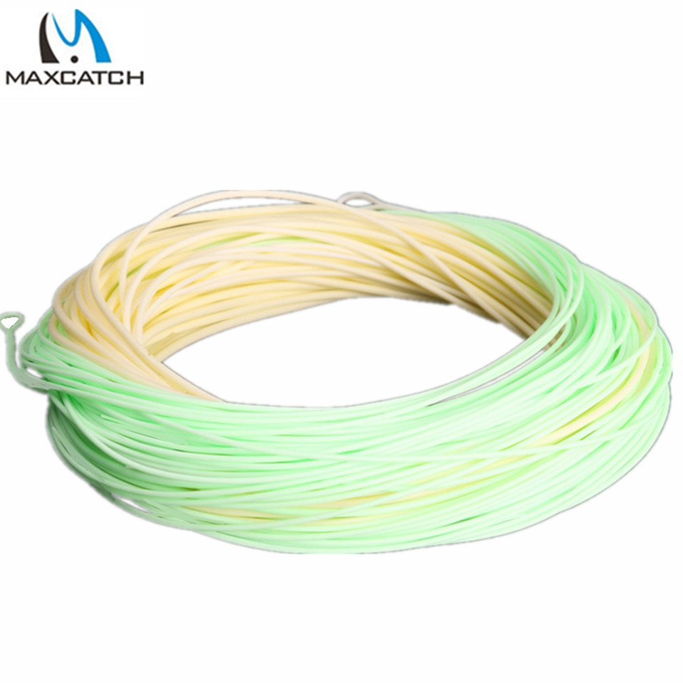 Maxcatch Fly Fishing Switch Line 5/6/7/8wt 100ft double color Fly fishing line Weight Forward FLOATING Fly line