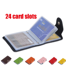 1pcs Free Shipping Men’s Women Leather Credit Card Holder/Case card holder wallet Business Card Package PU Leather Bag