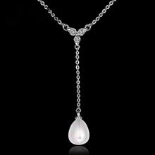 N010 Hot Sale Women Accessories Necklace 18K Gold Austrian Crystal Pendant Necklace Pearl Jewlery Vintage Statement