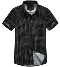 The new 2014 summer fashion boutique man short sleeve shirt / Men’s dress leisure pure color lapel shirt /casual men shirts
