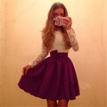 2016 Ukraine Style Womens Autumn Sexy White Lace Party Dresses Fall Vintage Long Sleeve Casual Maxi