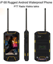 original MTK6572 Android PTT Radio Walkie talkie two way radio Dustproof shockproof IP68 rugged Waterproof mobile phone 3G GPS