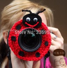 Flower butterfly circleof style camera case handmade knitted lens set child props